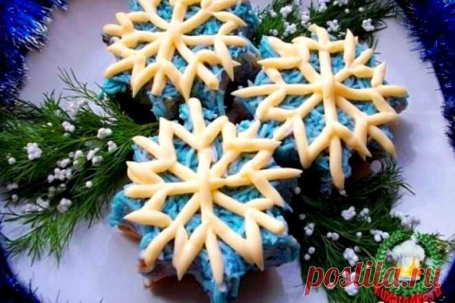 Закуска для новогоднего стола «Снежинки» !