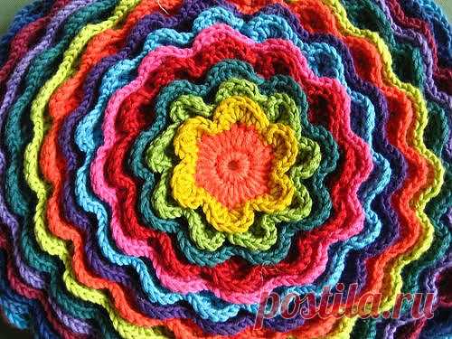 Подушка-цветок. Мастер-класс..