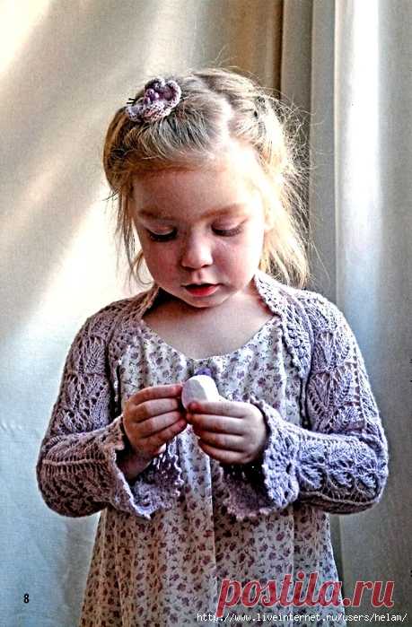 Ажурное болеро для девочки!