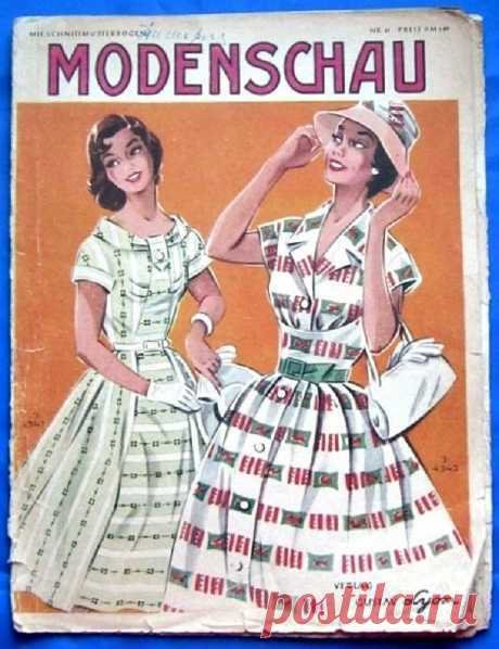 По страницам «Modenschau»: мода 50-х годов прошлого столетия. Продолжение