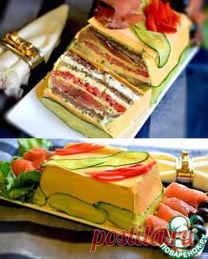 Сырный закусочный торт - кулинарный рецепт