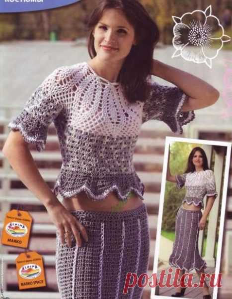 Crochet suit