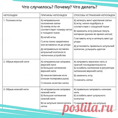 Причины поломок швейной машинки и пути их устранения — Сделай сам, идеи для творчества - DIY Ideas