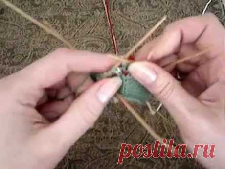 жаккард 4 нити без протяжек - Fair-isle knitting 4 color jacquard