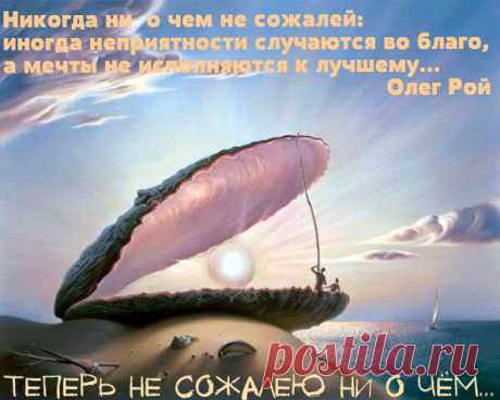 Теперь не сожалею ни о чём...