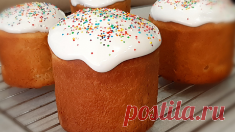 Ленивые пасхальные куличи без замеса! Пышные, влажные и ароматные! | Светлана Глебова | Яндекс Дзен