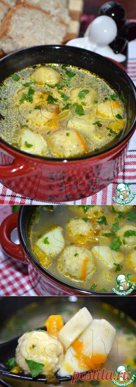 Овощной суп с сырными шариками - кулинарный рецепт