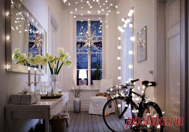 Как украсить окна на Новый год 2022: 60 идей своими руками
