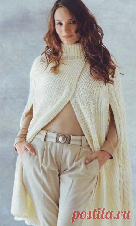 50 вязаных пальто спицами и крючком со схемами и описанием. | Креативное Вязание