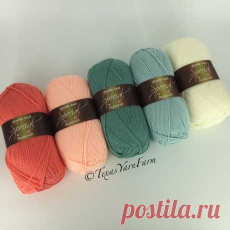 Stylecraft Special DK color combination ideas...Shrimp, Apricot, Sage, Duck Egg, Cream