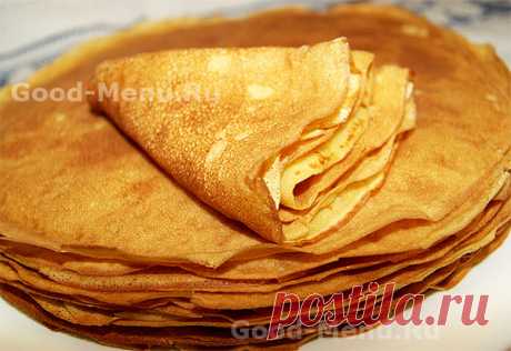 БЛИНЫ ИЗ ТЫКВЫ - рецепт с пошаговыми фото от Good-Menu.Ru