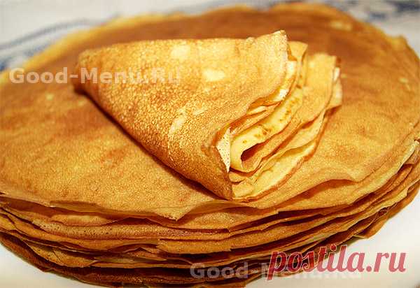 БЛИНЫ ИЗ ТЫКВЫ - рецепт с пошаговыми фото от Good-Menu.Ru