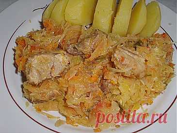 Тушеная капуста со свининой | Рецепты моей мамы