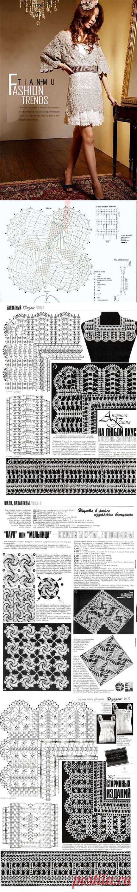 МИР РУКОДЕЛИЯ: Азиатская туника крючком в винтажном стиле | Каталог
