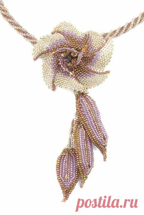 Бисероплетение - Микки Феррагиаро (Mikki Ferrugiaro). Колье, кулоны, броши, кольца