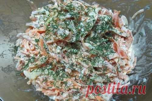 Салат с морковью по-корейски и копченым окороком, рецепт — Вкусо.ру