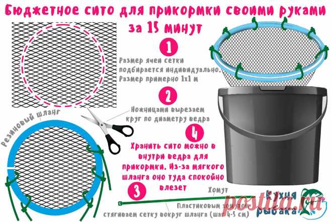 Бюджетное сито для прикормки. Всего 250 рублей | Кухня рыбака | Яндекс Дзен