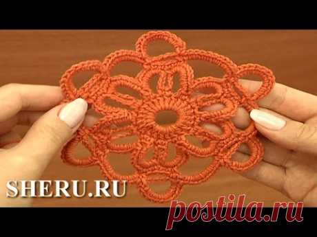 Octagons Crochet Tutorial 9 часть 2 из 2 Вязаный мотив