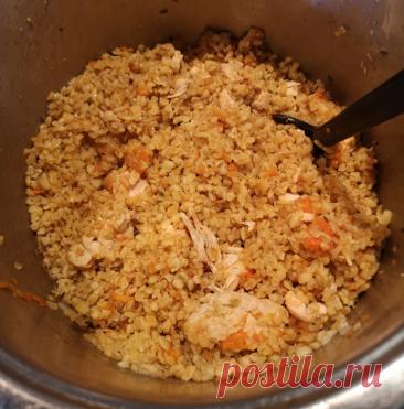 «Плов» из булгура и куриного филе | Рецепты для диабетиков | Дзен