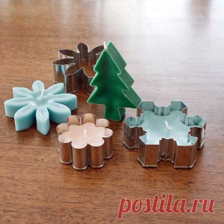 DIY These Charming Cookie-Cutter Candles