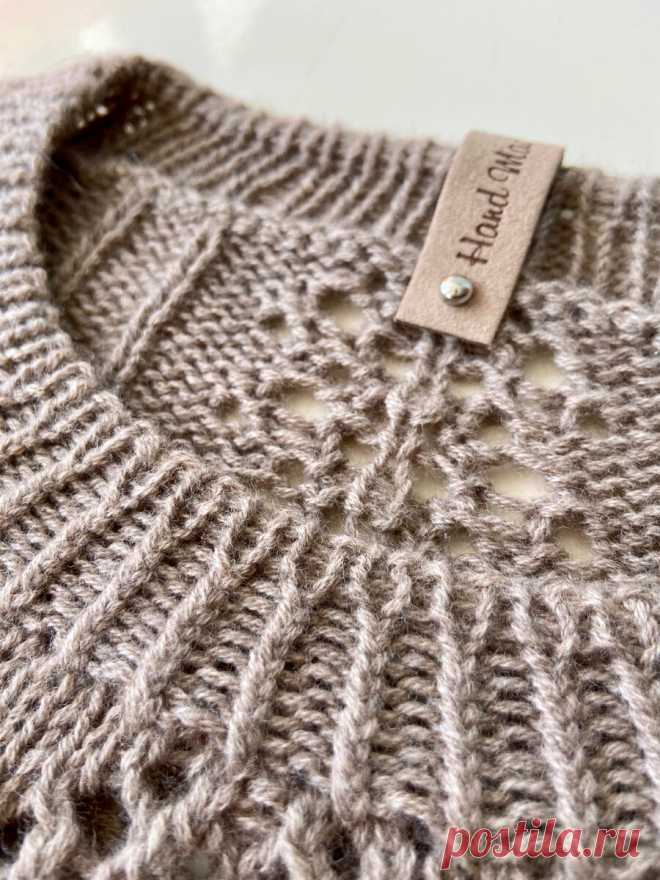 Вяжу классический свитер с ажурными дорожками. Итоги, выкройка, схема узора | Юлия L (Pinkishlife_knit) | Дзен
