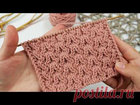 Держите мой НОВЫЙ узор спицами 💦 НЕВЕРОЯТНАЯ красота!!!!