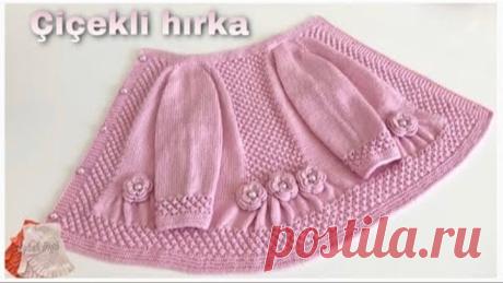 Çiçekli hırka yapımı,örgü hırka bebek için #bebekörgü #hırkamodelleri #kızbebekhırka #örgühırka