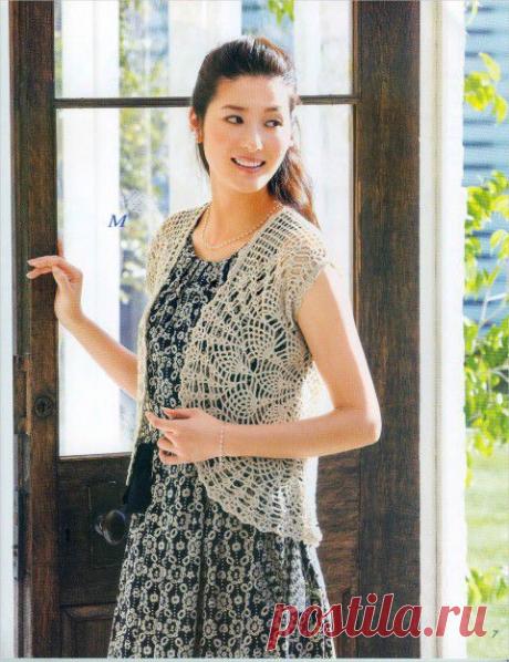 Жилет-болеро крючком | Вязание крючком и спицами