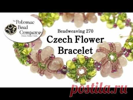 Make a Czech Flower Bracelet