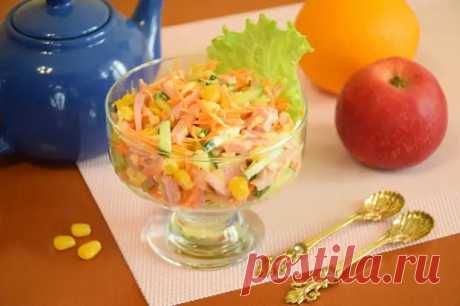 Вкусный салат "Минутка" очень быстро приготовить: Полюбят все без исключения - Будет вкусно - 18 апреля - Медиаплатформа МирТесен