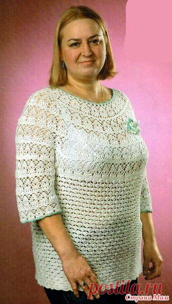 Ажурная туника. Крючок.