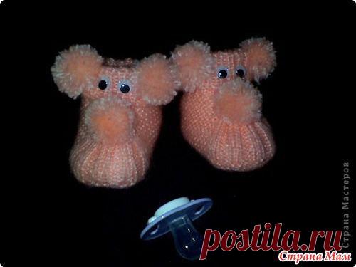 Пинетки "Собачки". Подробный МК..