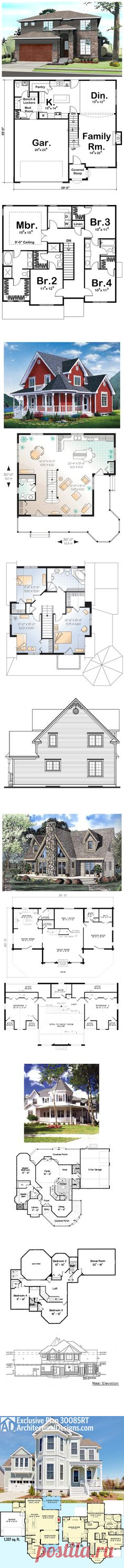 (209) Victorian House Plan 95540 | Total Living Area: 2312 sq. ft., 3 bedrooms and 2.5 bathrooms. #victorianhome | Victorian House Plans | Victorian Hous…