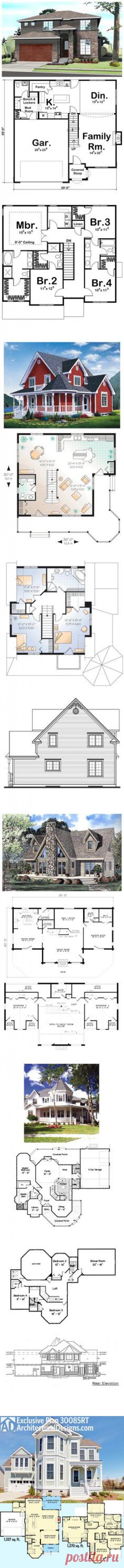 (209) Victorian House Plan 95540 | Total Living Area: 2312 sq. ft., 3 bedrooms and 2.5 bathrooms. #victorianhome | Victorian House Plans | Victorian Hous…