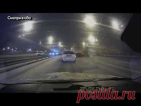 Зимние танцы на дороге (видео) / Приколы