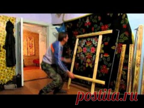Дом в глуши.Ткацкий станок -рамка, для ковриков .