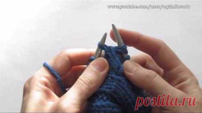 Вязание спицами. Вяжем шапку-ушанку. Часть 2. Knitting. Knit hat with earflaps. Part 2.