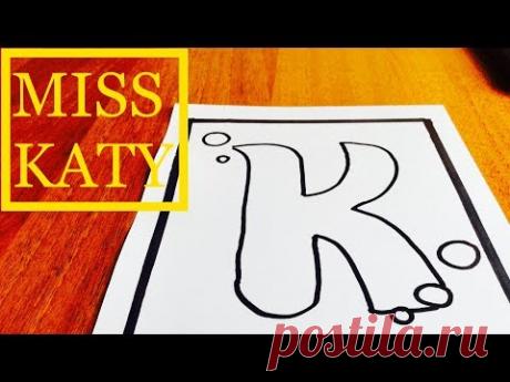 Рисуем эмблему &quot;Мисс Кейти&quot; и её раскрашиваем...