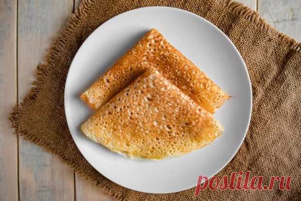 ПП блины из льняной муки — Домашняя кулинария