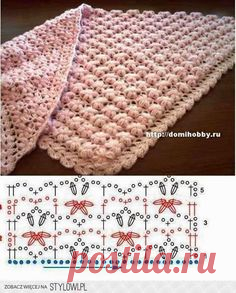crocheted six petals flawer shawl on FIFIA CROCHETA blog de…