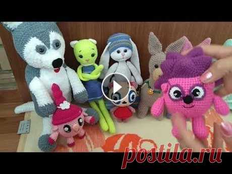 Обзор игрушки крючком , Беззубик, Смешарики ,Хаски ,кошечка,Няша . Обзор игрушки крючком , Беззубик, Смешарики ,Хаски ,кошечка,Няша ....