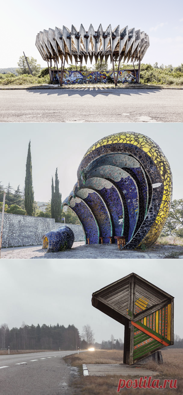 Советские автобусные остановки глазами канадца