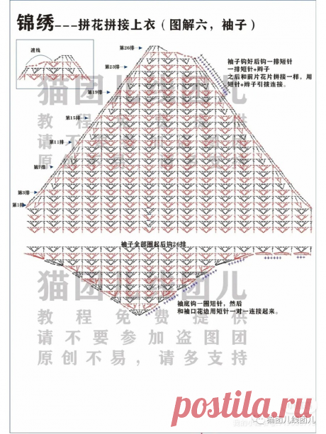 14 пуловеров крючком со схемами, которые согреют, украсят, вдохновят | Вязание крючком | Дзен
