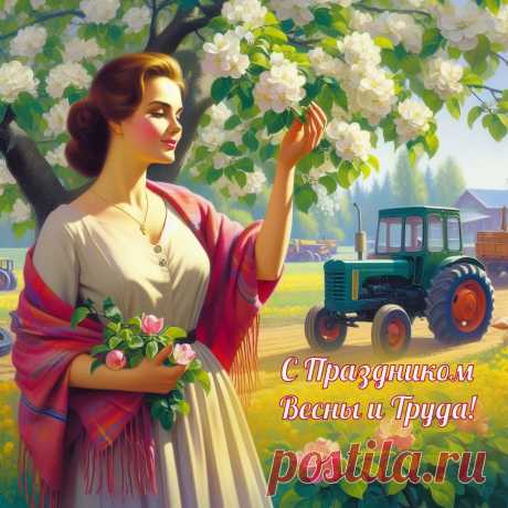 Труд полезен человеку,
Это ясно даже греку.
С первым мая, труд зовет,
За лопаты — и вперед!