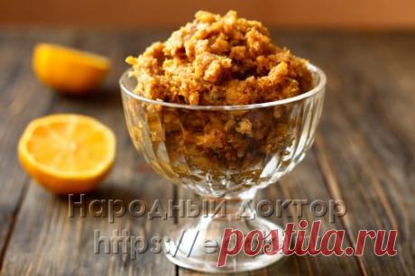 Смесь (курага, чернослив, грецкий орех, мед, лимон) для иммунитета: рецепт