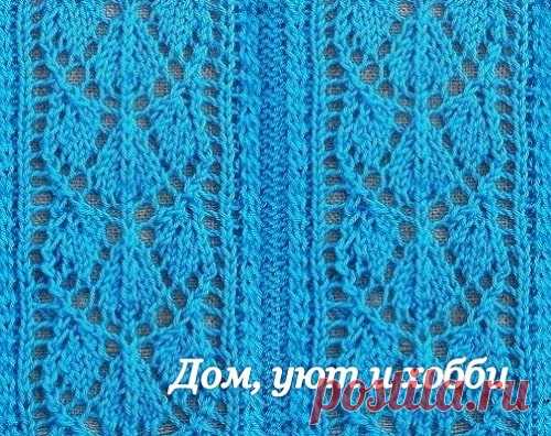 Узор (55) | Простая туника спицами, с центральным узором