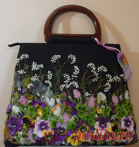 Сумки, вышитые лентами - bolsos bordadas con cinta - LA CASITA DE MABELY - Gabitos