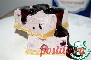 Черничный торт-мороженое - кулинарный рецепт