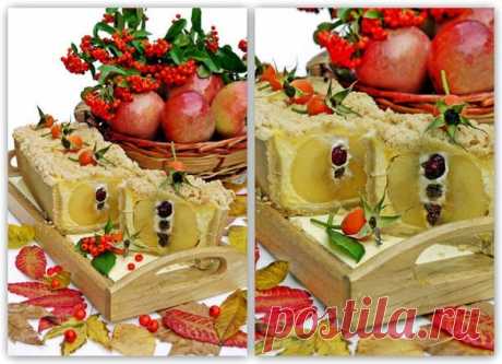 Пирог с целыми фаршированными яблоками.