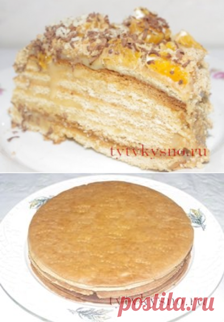 Медовый торт "Рыжик"
